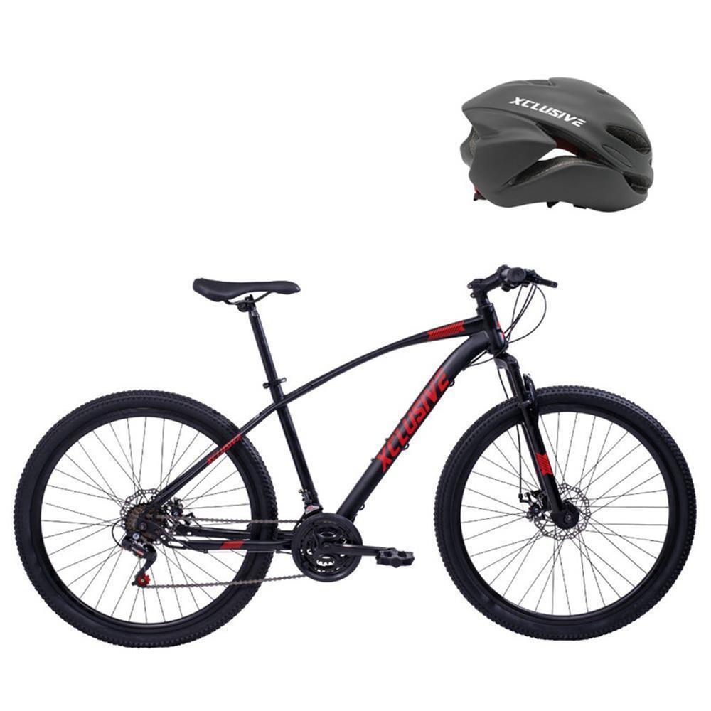 BICICLETA ACERO XCLUSIVE ARO 27 N/R CASCOS XCLUSIVE MTB NEGRO M