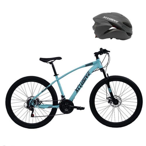 BICICLETA ACERO XCLUSIVE ARO 26 T/N + CASCOS XCLUSIVE MTB NEGRO L