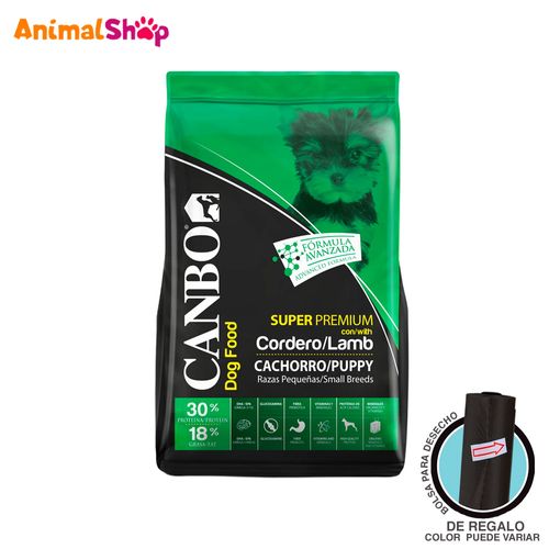 Comida Perro Canbo Cachorro Raza Pequeña Cordero 7 Kg