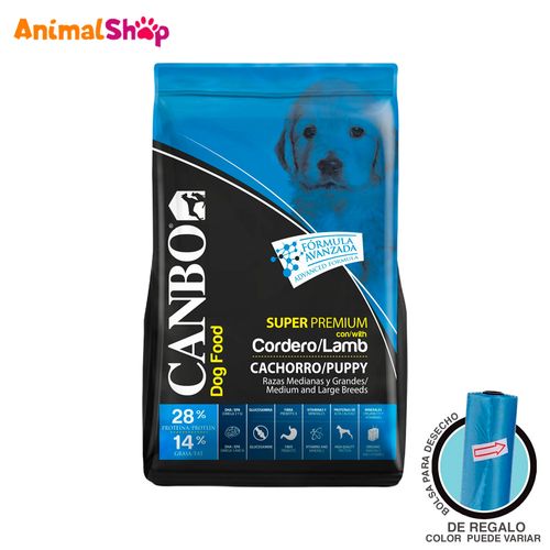 Comida Perro Canbo Cachorro Raza Med Y Gde Cordero 3 Kg