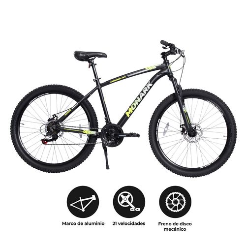BICICLETA MONARK CANYON HT 27.5" NEGRO/AMARILLO