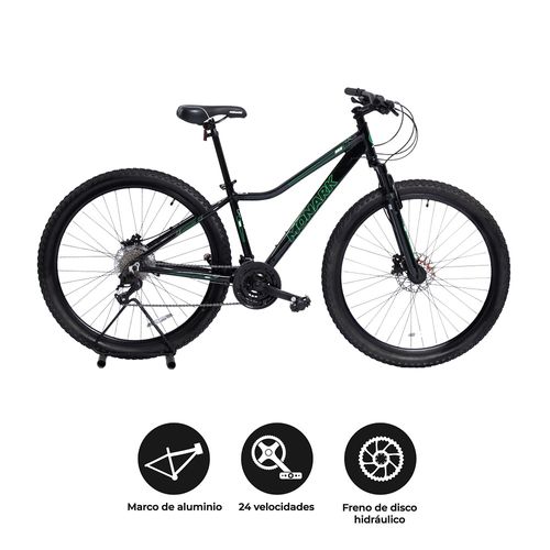 BICICLETA MONARK NEVADA 01 29" NEGRO/VERDE