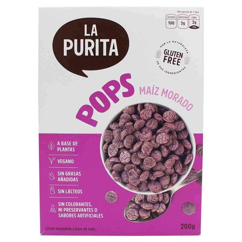 Cereal LA PURITA Maíz Morado Caja 200g