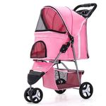 Coche-de-3-Ruedas-para-Mascotas-Rosado