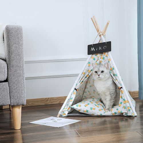 Cama Tipi Piñas para Mascotas