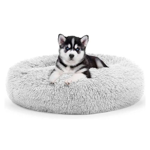 Cama Redonda para Mascota Gris Claro Talla M