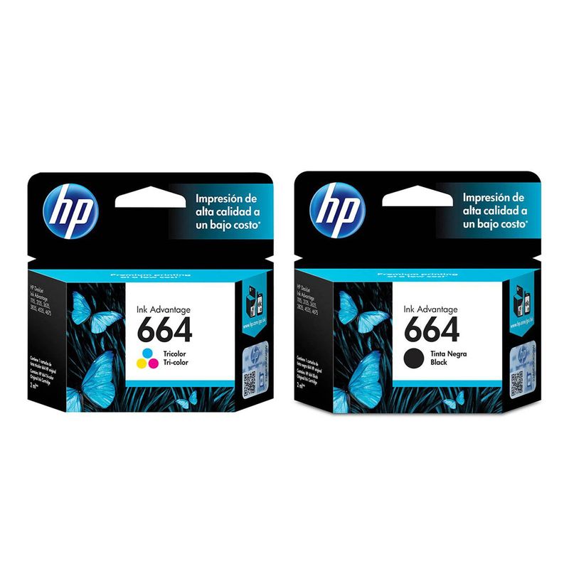 Pack-de-Cartucho-de-Tinta-HP-664Tricolor---Black-