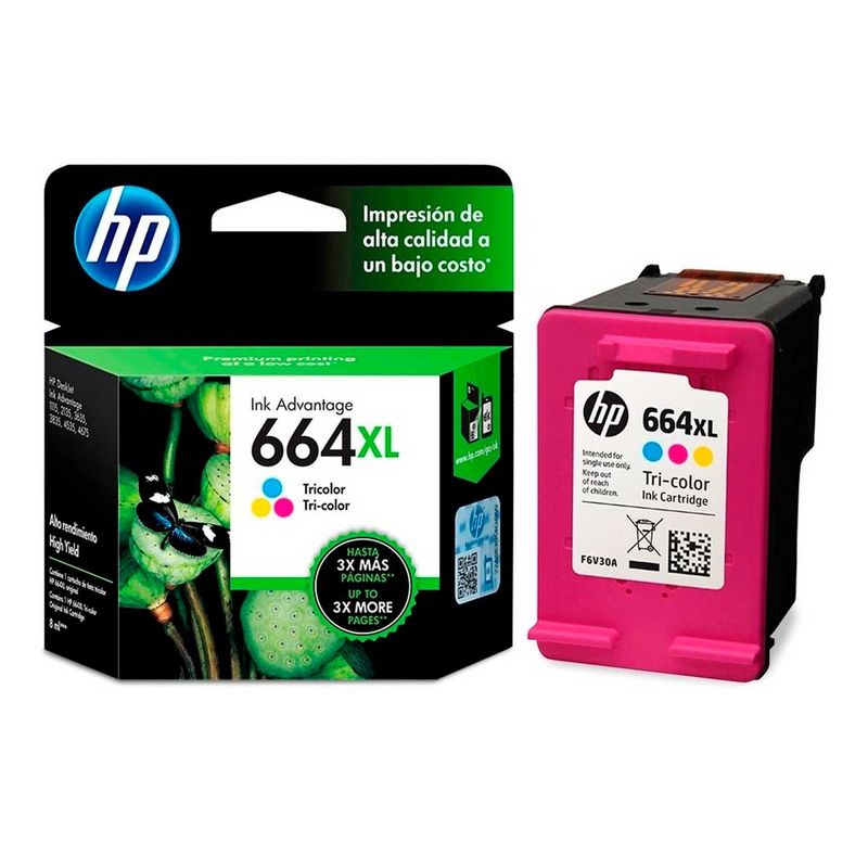 Tinta-HP-664XL-Tricolor-Original-F6V30AL