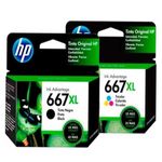 Pack-de-Cartucho-de-Tinta-HP-667XL-Tricolor---Black-