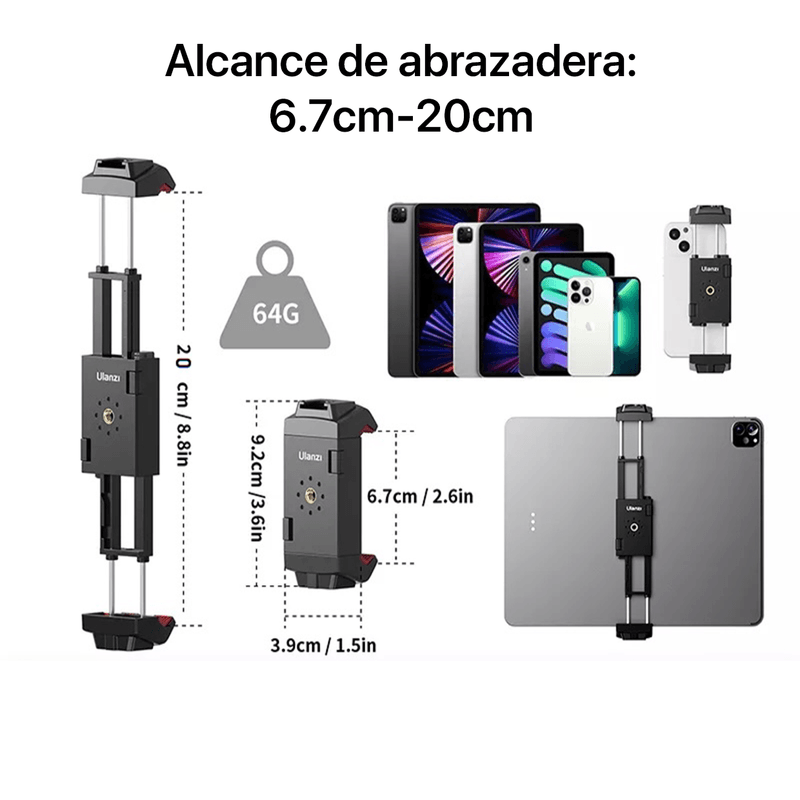 Adaptador-Tablet-Celular-A-Tripode-Ulanzi-St-29-Tripode-Multifuncional