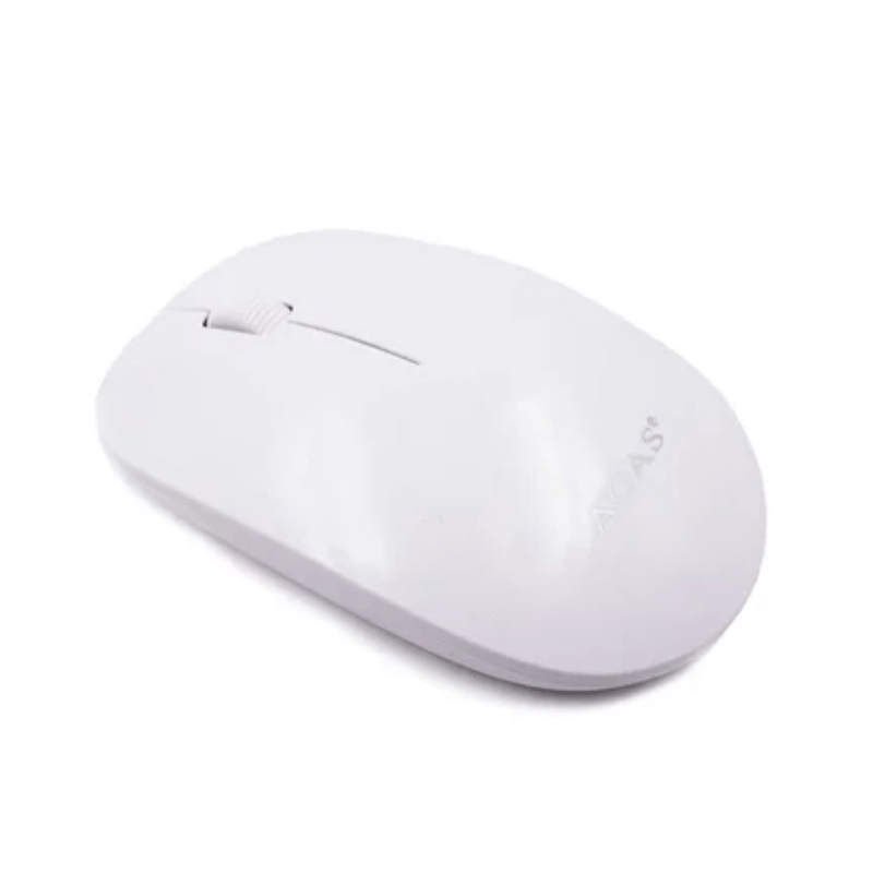 Mouse-Optico-Inalambrico-Usb-Aoas-24-Ghz-Wireless-ultra-Delgado---BLANCO