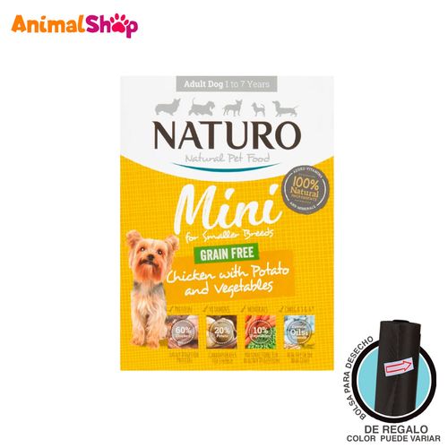 Comida Para Perro Naturo Pollo Papa Y Vegetales 150 Gr