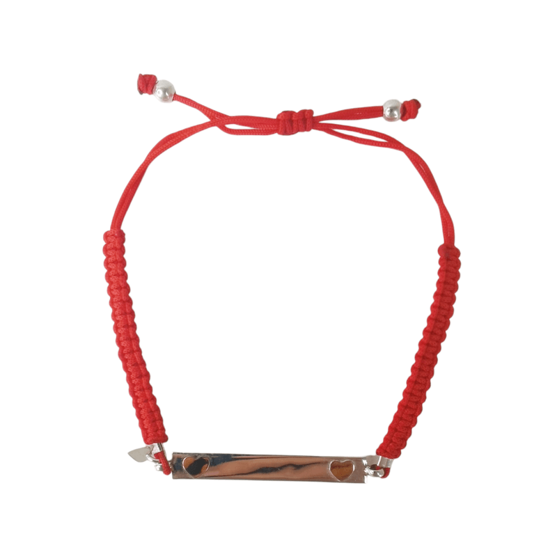 Pulsera-plata-ZEFORA-cordoncillo-rojo-moda