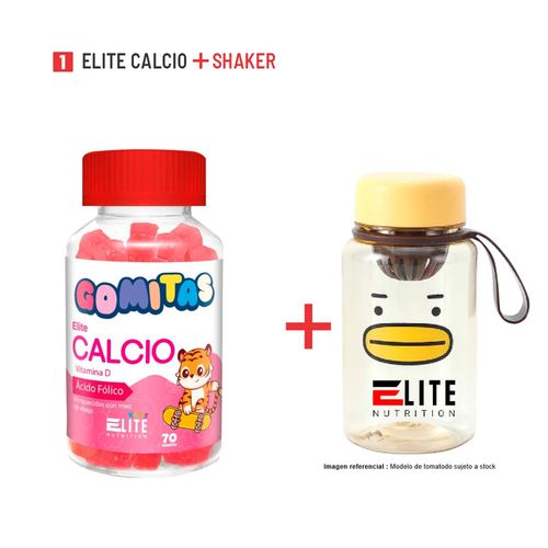 GOMITAS PARA NIÑOS  ELITE NUTRITION KIDS - ELITE CALCIO + SHAKER