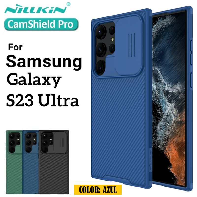Case-Nillkin-Camshield-AZUL---Galaxy-S23-Ultra