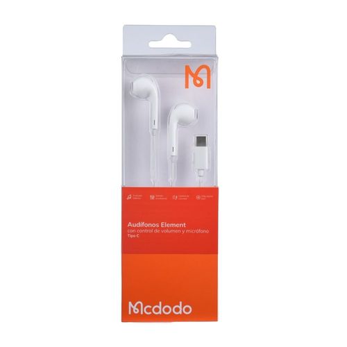 Audífonos Mcdodo Element Tipo C con Control de Volumen