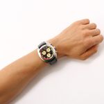Reloj-Calvin-Klein-Achieve-K8W371C1-Suizo-Fecha-Cronometro-Correa-de-Cuero-Negro