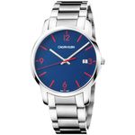 Reloj-Calvin-Klein-City-K2G2G147-Suizo-Acero-Inoxidable-Plateado-Azul
