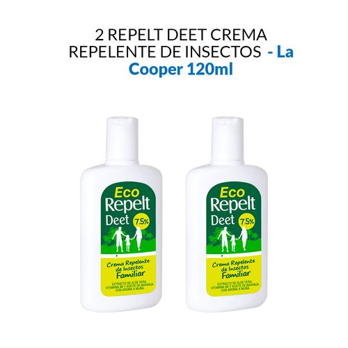 2 Repelt Deet Crema 120g - La Cooper