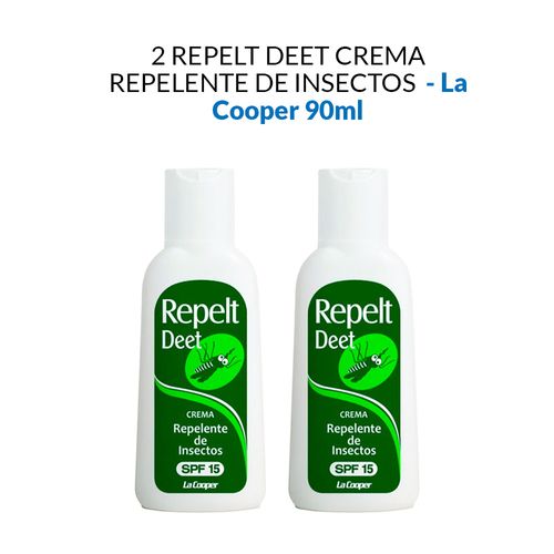 2 Repelt Deet Crema 90g - La Cooper