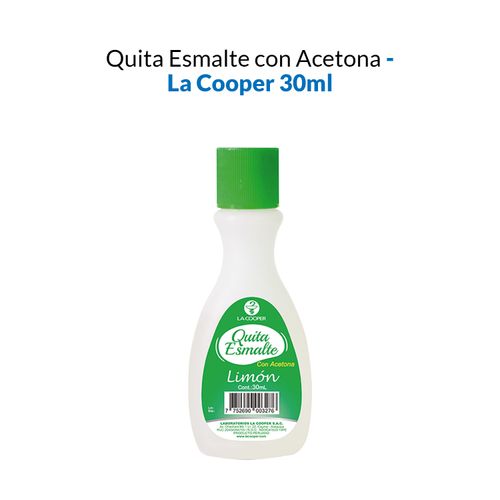 Quita Esmalte con Acetona Limón 30ml - La Cooper