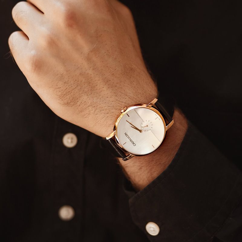 Reloj calvin klein correa cuero hotsell