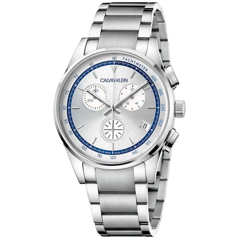 Reloj-Calvin-Klein-Completion-Chrono-KAM27146-Suizo-Fecha-Acero-Inoxidable-Plateado