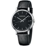 Reloj-Calvin-Klein-Established-K9H211C1-Suizo-Fecha-Correa-de-Cuero-Negro