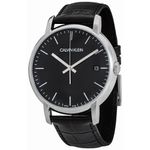Reloj-Calvin-Klein-Established-K9H211C1-Suizo-Fecha-Correa-de-Cuero-Negro