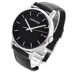 Reloj-Calvin-Klein-Established-K9H211C1-Suizo-Fecha-Correa-de-Cuero-Negro