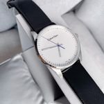 Reloj-Calvin-Klein-Steadfast-K8S211C6-Suizo-Correa-de-Cuero-Negro-Plateado