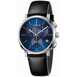 Reloj-Calvin-Klein-Posh-Chrono-K8Q371CN-Suizo-Fecha-Correa-De-Cuero-Negro-Dial-Azul
