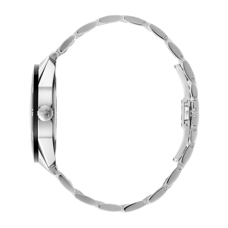 Reloj-Calvin-Klein-Complete-K9R31C41-Suizo-Fecha-Acero-Inoxidable-Plateado-Negro