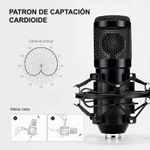 Kit-Microfono-BM-800-Negro-con-Adaptador-de-audio-USB-para-estudio-de-grabacion