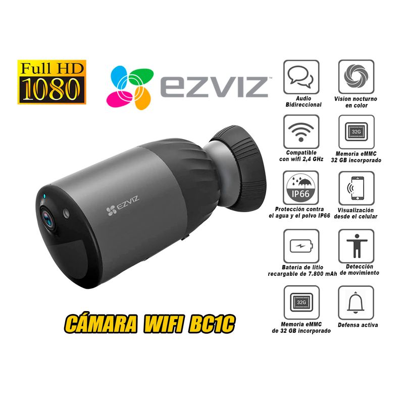 Camara-Seguridad-Ezviz-Wifi-Inalambrico-Bc1C---Bateria---Sd-32Gb