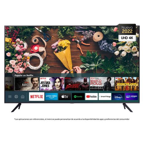 Televisor Samsung LED 43" AU7090 UHD 4K Smart TV 2022