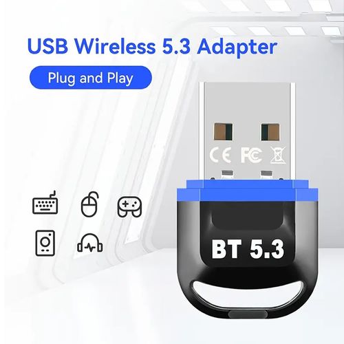 Adaptador para PC Dongle Usb Bluetooth 5.3 Negro