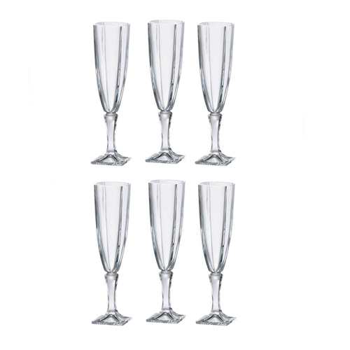 Set de 6 Copas Champagne Forma Flauta 140ml