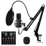 Kit-Microfono-de-estudio-BM-800-Negro-mas-interfaz-de-audio-V8