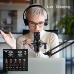 Kit-Microfono-de-estudio-BM-800-Negro-mas-interfaz-de-audio-V8