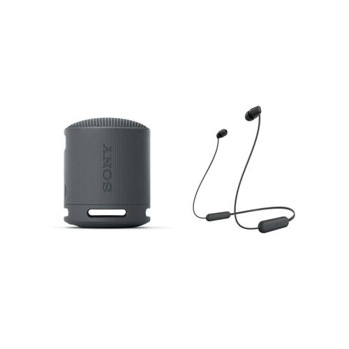 Kit: Parlante inalámbrico portátil SRS-XB100 + Audífonos Bluetooth in Ear WI-C100