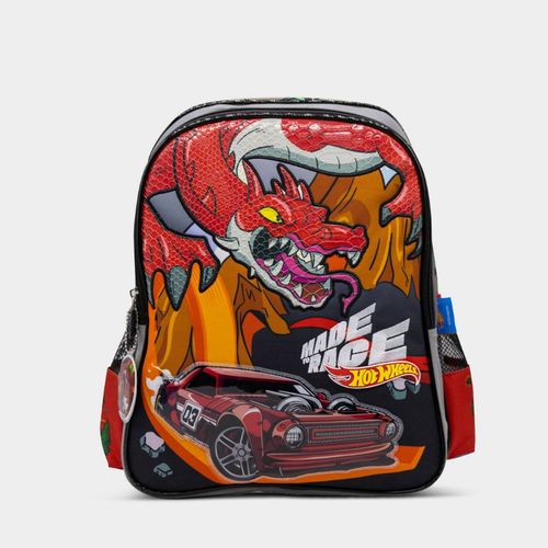 Mochila Escolar Childrens Club Pre Escolar 6Htw2020015 Hot Wheels Textil