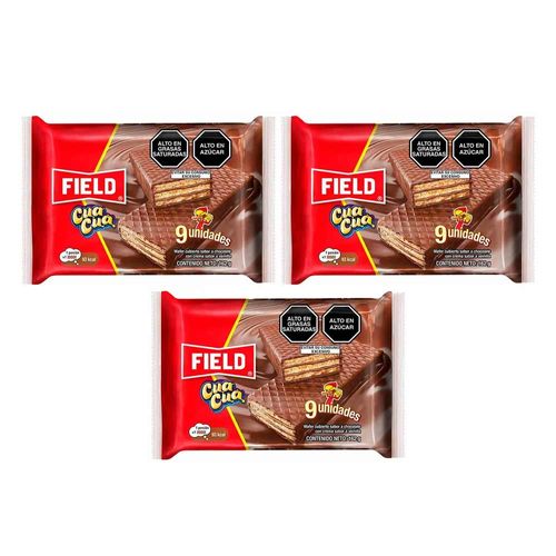 Pack Wafer Cua Cua FIELD Paquete 9un x 3un