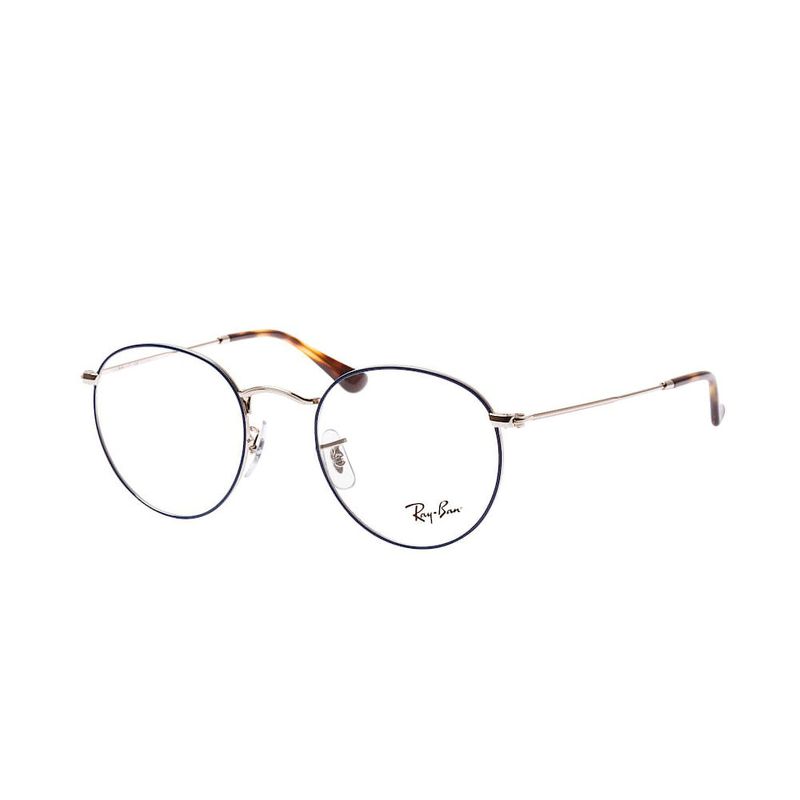 Lentes de Medida Oftalmico Montura Ray Ban RX3447V 2970 Round Metal Loaizar Import Shopstar