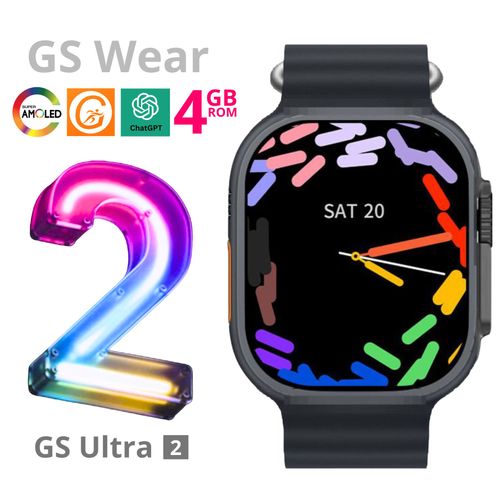 Smart Watch GS Ultra 2 Amoled 4GB Rom ChatGPT Color Negro