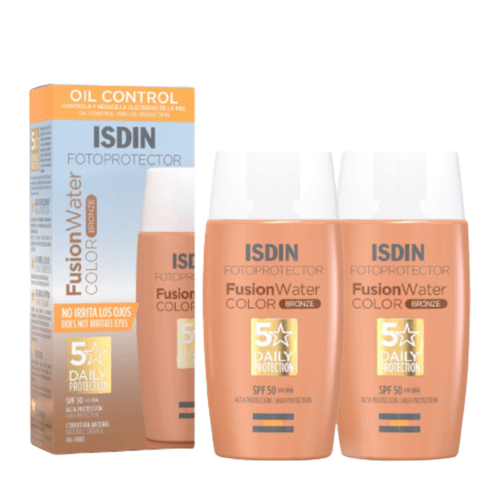 Duo Isdin Fotoprotector Fusion Water color Bronze Oil Control SPF50