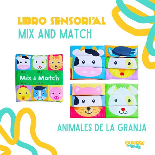 Libro Sensorial Mix & Match Farm Curiosamente