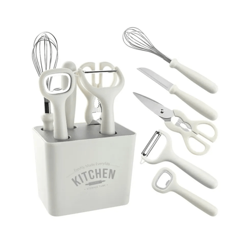 Juego de Utensilios de Cocina Con Soporte 6 Piezas