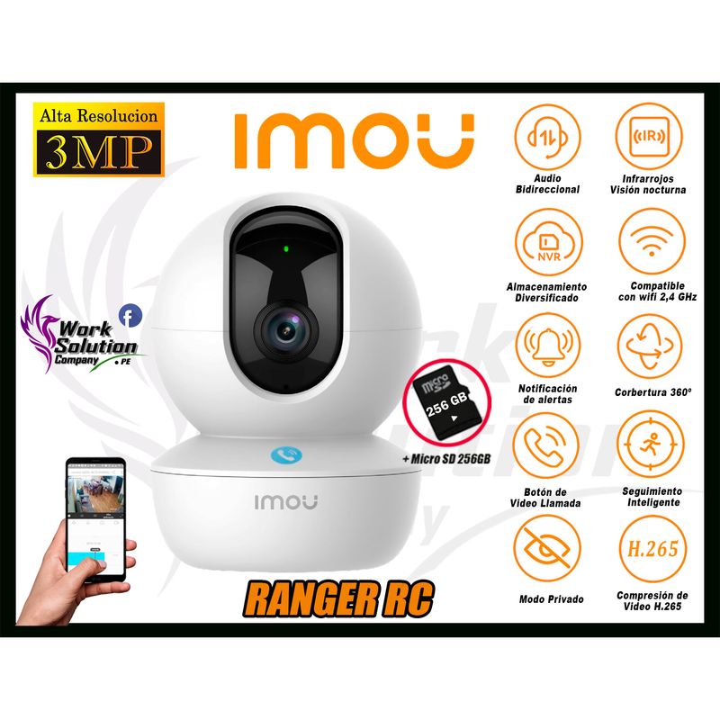 Camara-Seguridad-Wi-Fi-IMOU-RANGER-RC-Gira-360º-3MP-Micro-SD-256GB