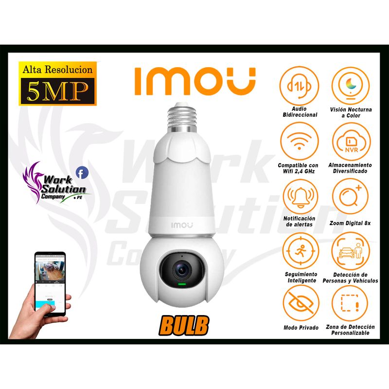 Camara-Seguridad-Foco-Wi-Fi-Imou-BULB-CAM-5MP-Giro-360°-Noche-Color